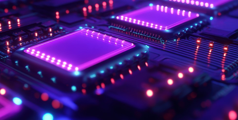 抽象的な光の中のNAND