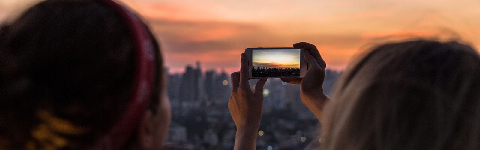 夕焼け空の写真