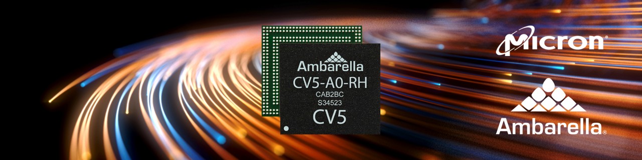 表示されているAmbarella製チップ 
