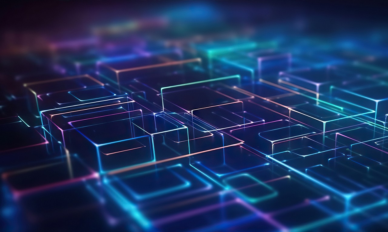 データブロックのデジタルレンダリング